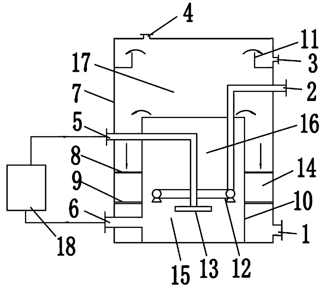 Air-floatation oil removal tank for treating oil-containing waste water and oil removal method