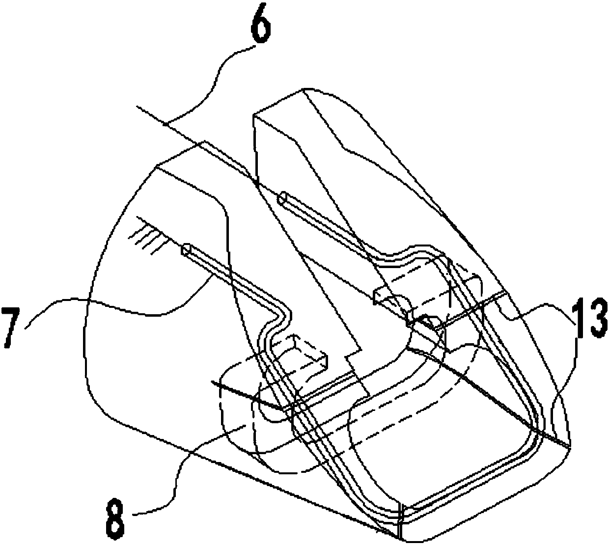 High sensitivity escalator handrail with entrance safety protection device