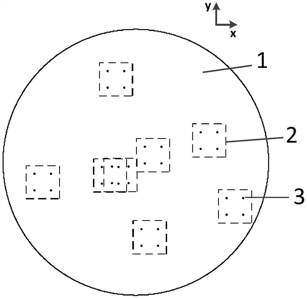 Discretized region scanning subarray-level sparse optimization method and system