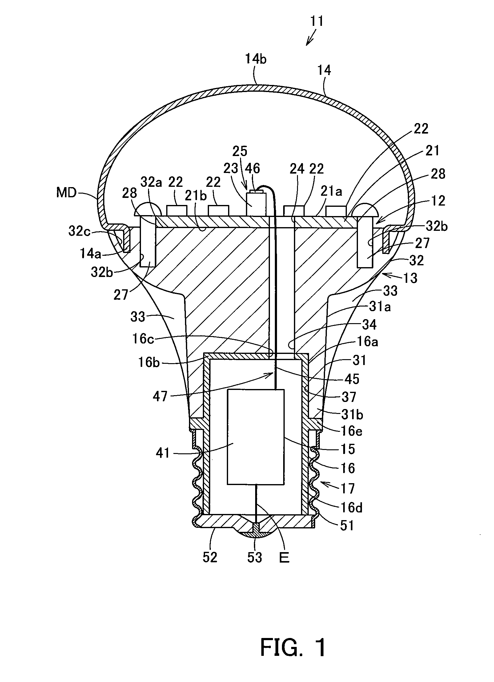 Lamp and lighting equipment