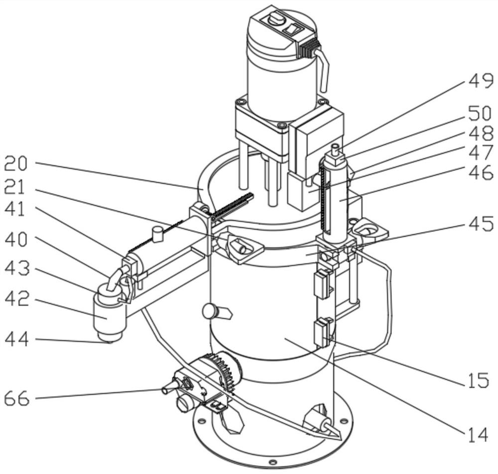 Constant-temperature liquid diet supply input and output recording device for gastroenterology department