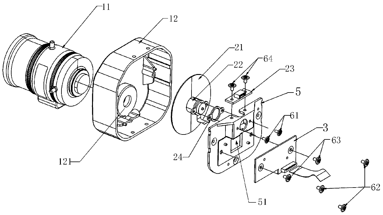 Imaging shooting system and method based on filter optical wheel