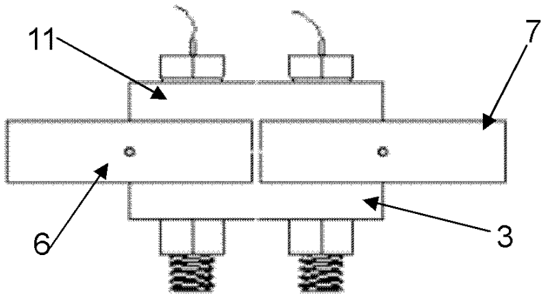 Device for testing tangential stiffness property of joint surface