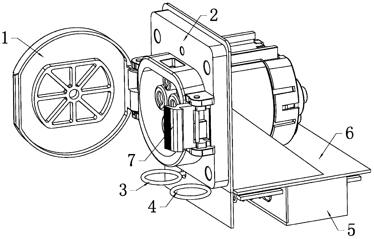 Charge port device of new-energy automobile