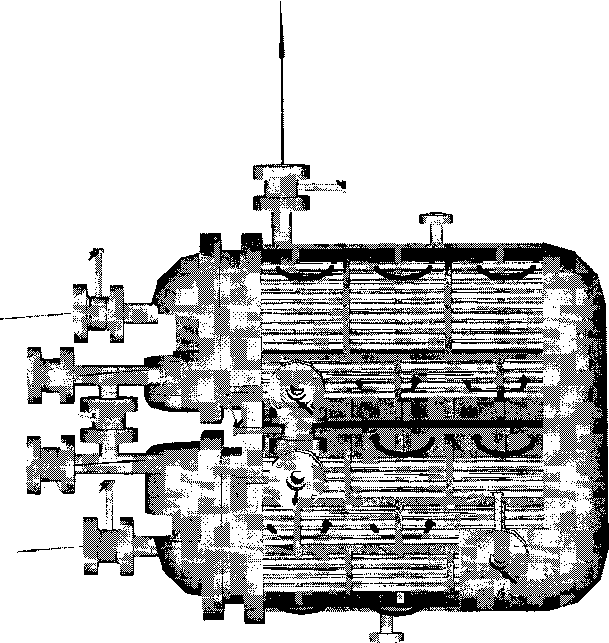 High-efficiency energy-saving modular chamber type heat exchanger