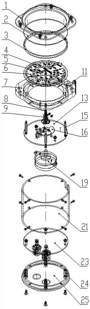 Mechanical electronic airspeed indicator for flight simulator