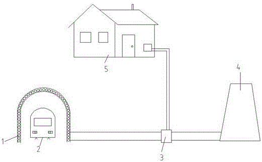 Construction method for mounting front-end capillary tube heat exchanger of subway tunnel heat pump