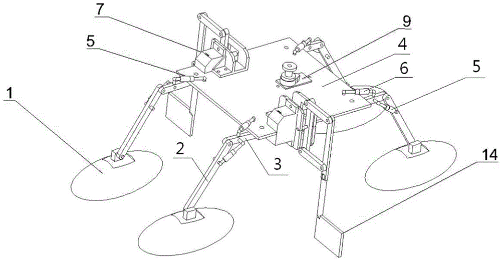 Bionic wind-proof and wave-proof type water strider robot with schema translation function