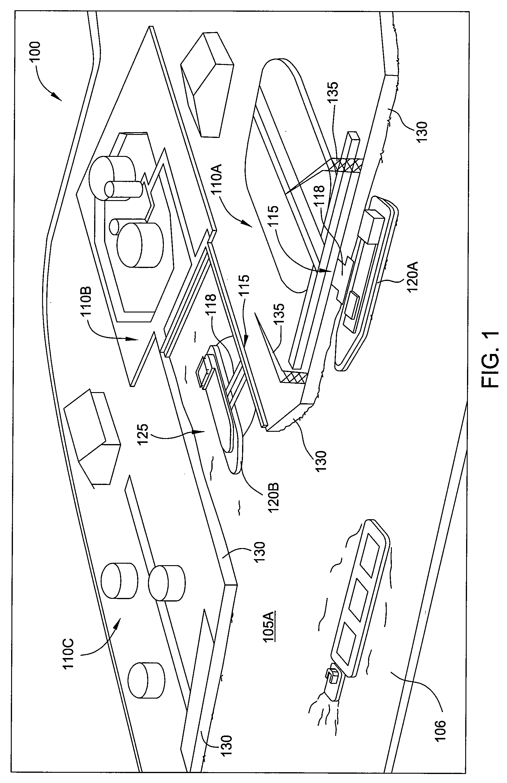 Marine vessel landing site barrier