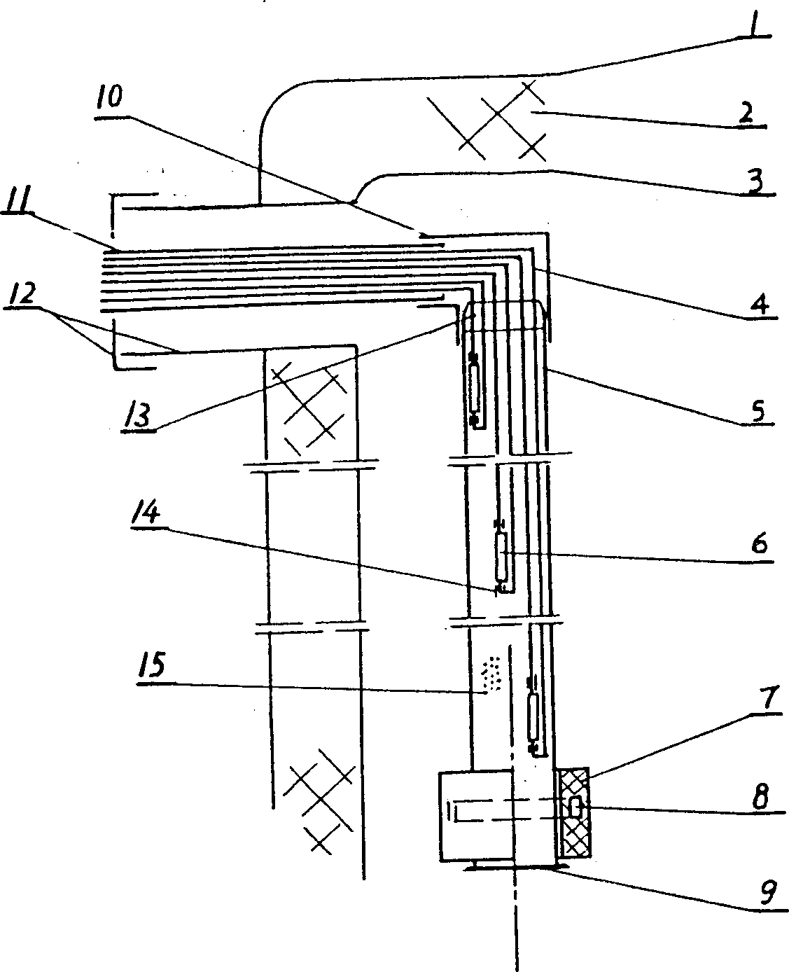 Electric water heater with large hot water volume