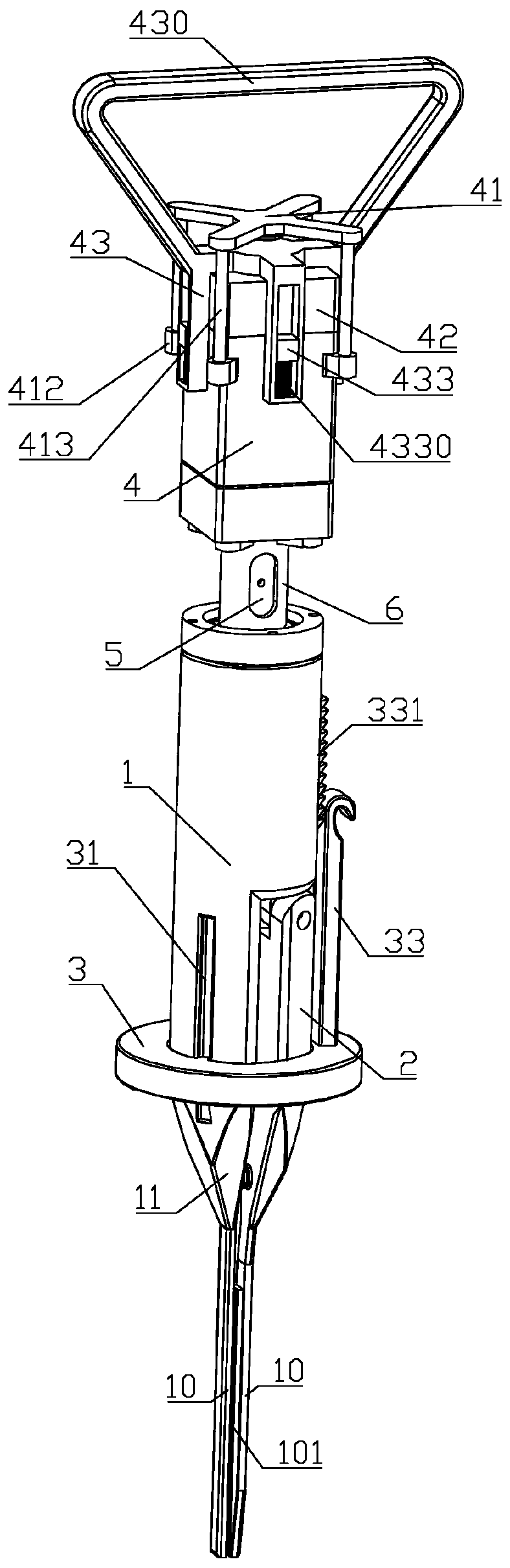 Semi-automatic cigarette paper taking-out device