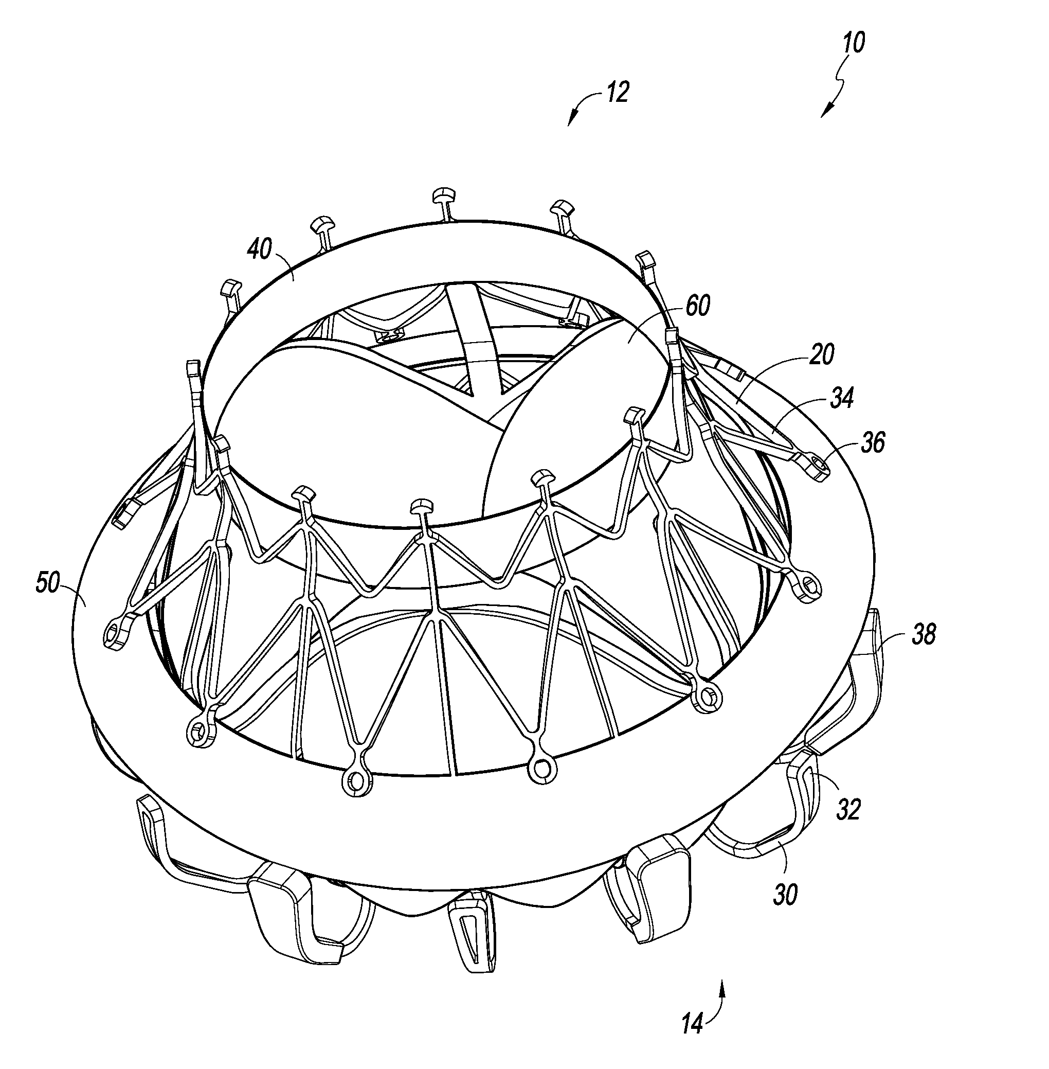 Replacement mitral valve with annular flap