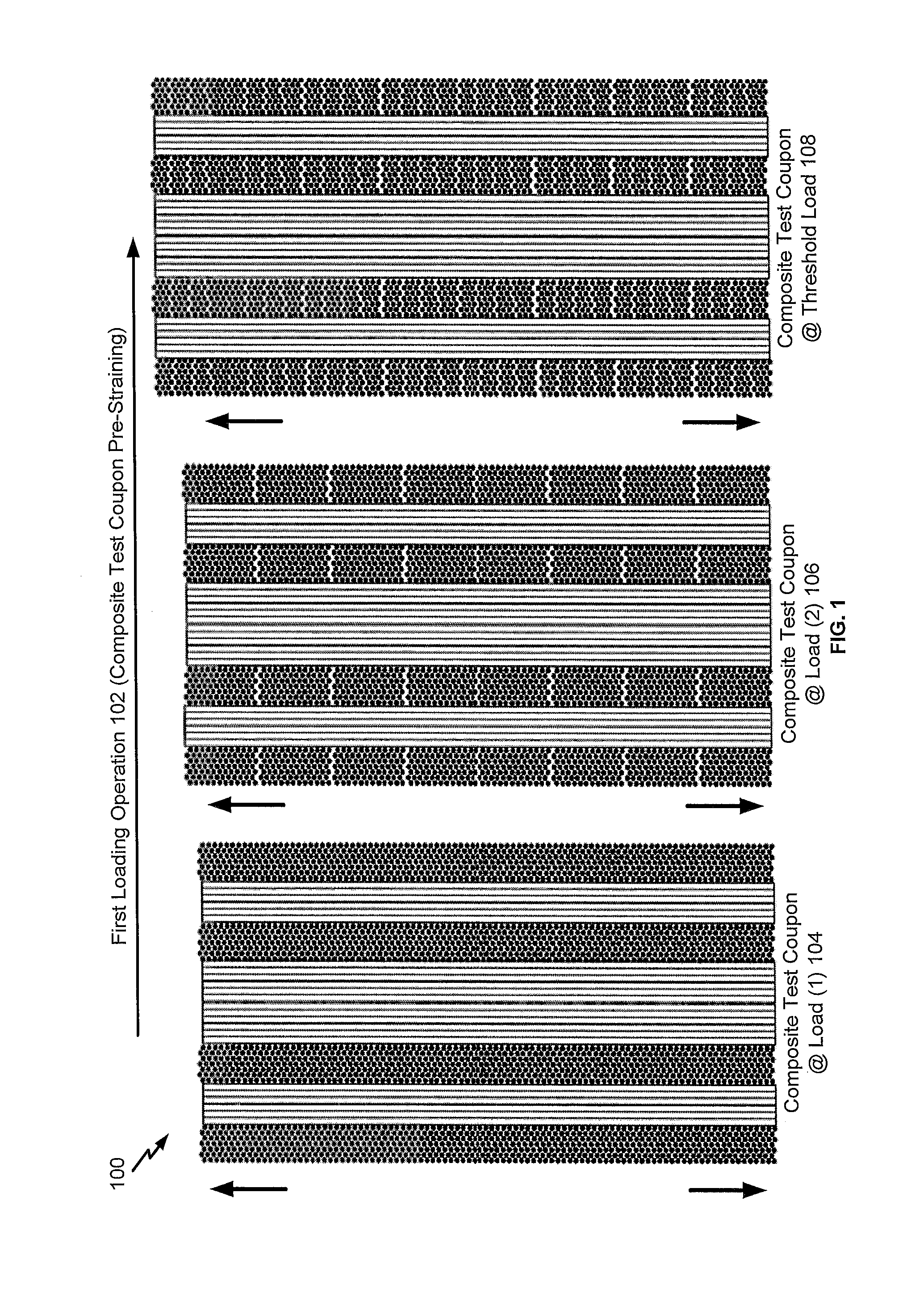 Pre-strained composite test coupons