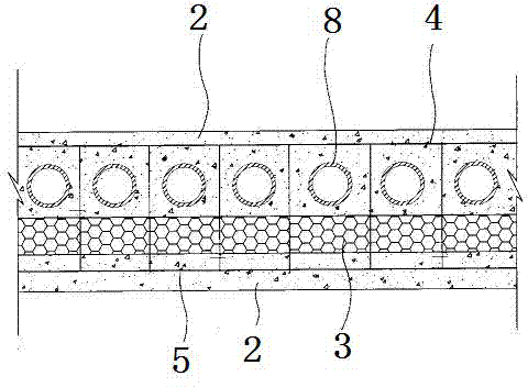 Light composite prefabricated wallboard for house and preparation method thereof