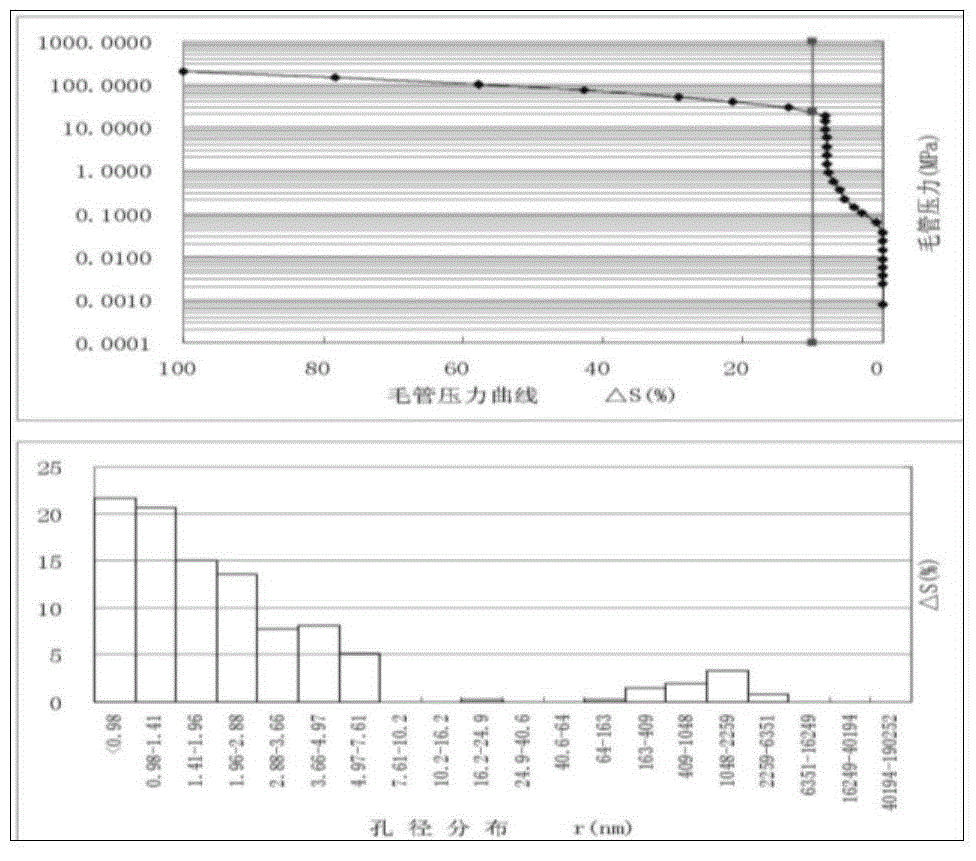 Shale micropore size and fluid distribution analysis method