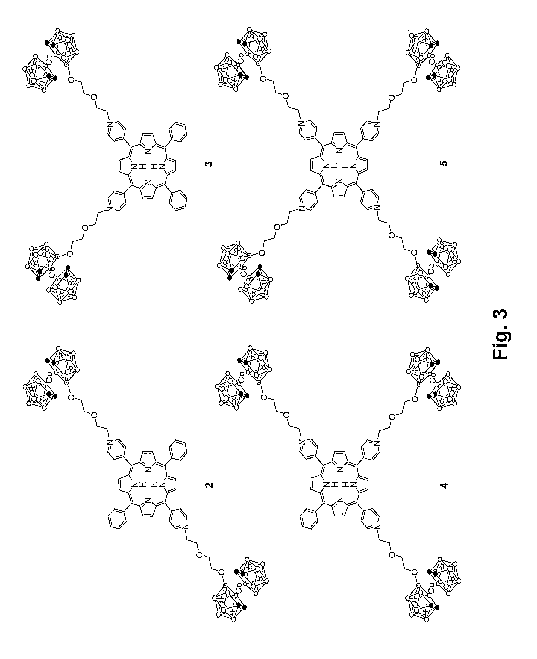 Boron-containing porphyrin compounds and their uses