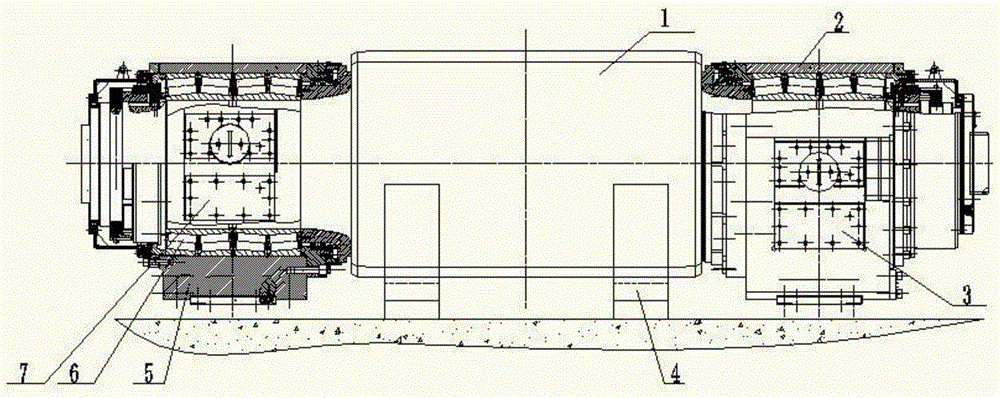 Hot rolling roller-containing bearing seat liner symmetry detection method and device