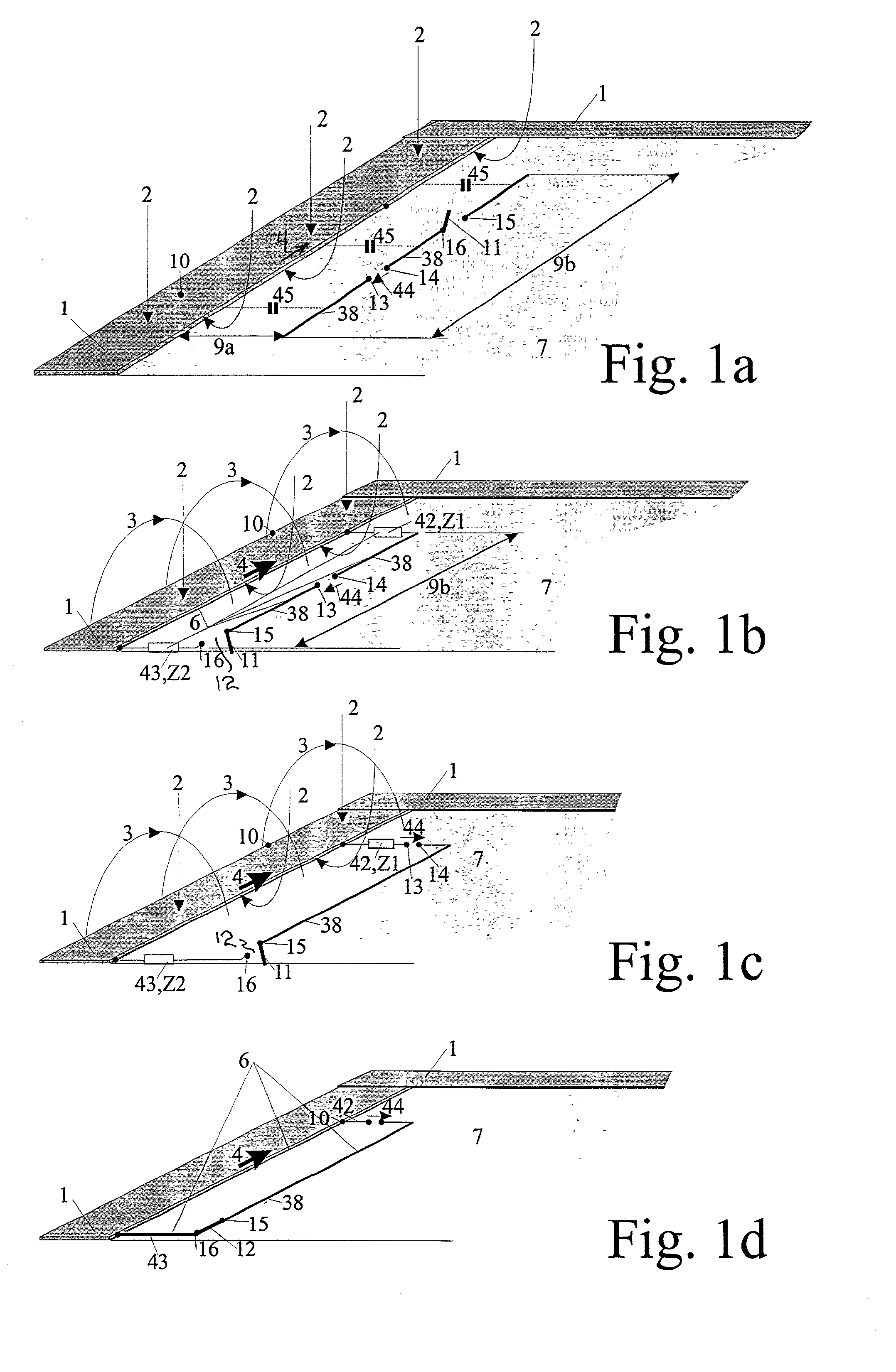 Diversity antenna on a dielectric surface in a motor vehicle body