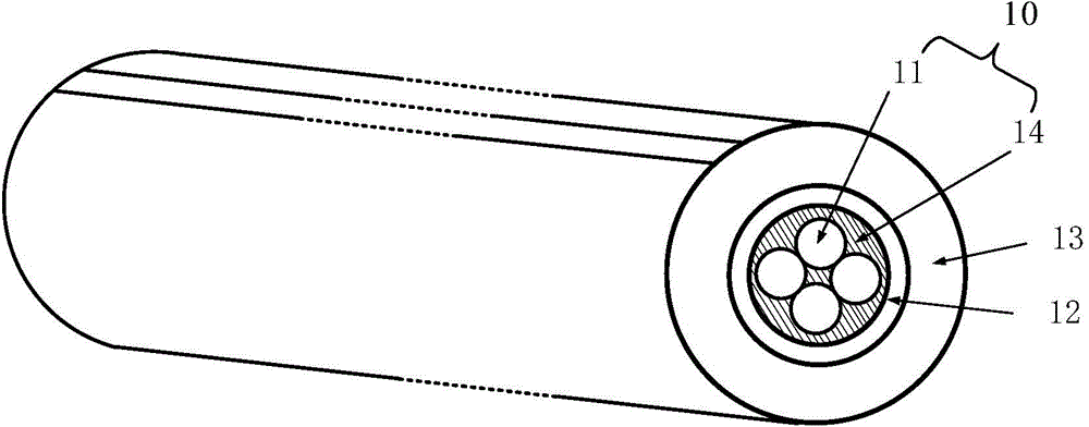 Conductor having built-in stranded inner core and capable of reducing AC resistance