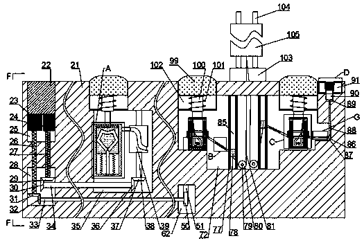 Automatic defense door for passing of cars