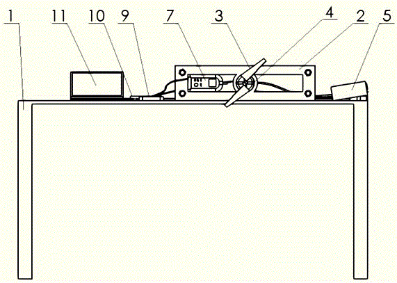 Small electric unmanned aerial vehicle motor testing device