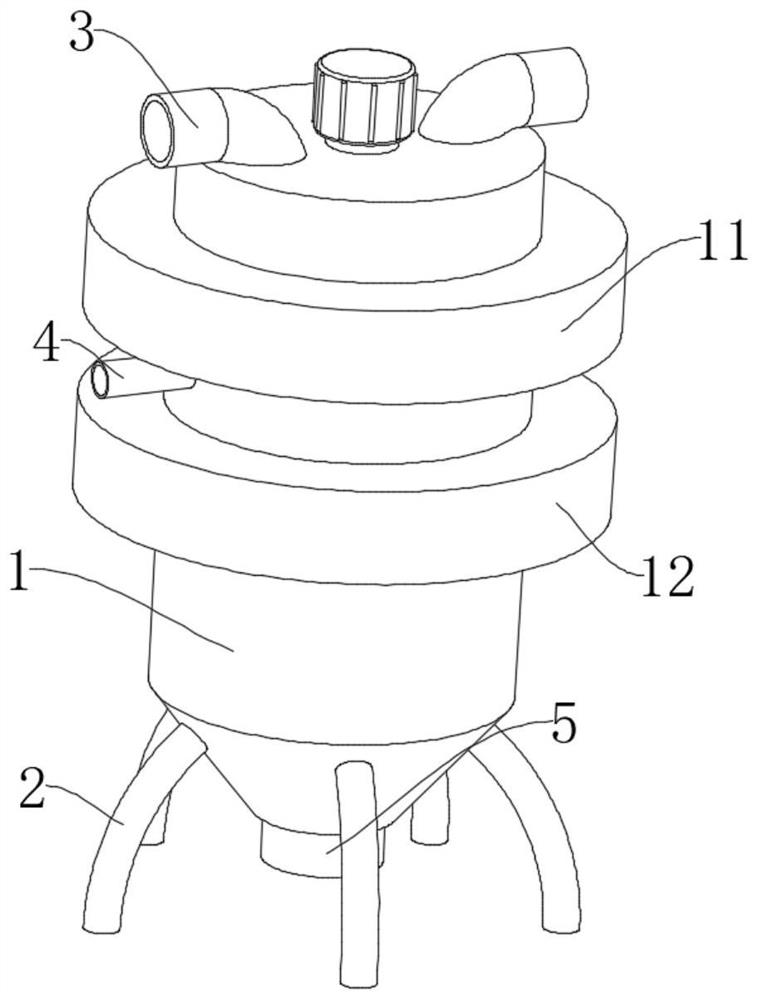 Waste liquid treatment device for ecological environment construction