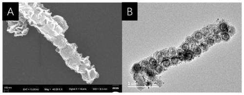 Rotatable magnetic nano chain supported palladium nanoparticle catalyst and preparation method thereof