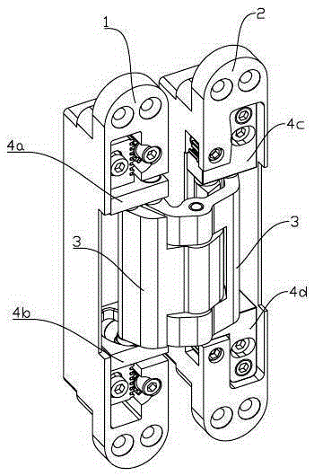 adjustable door hinge