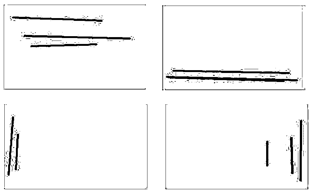 Bill rapid positioning method and system based on color line segments