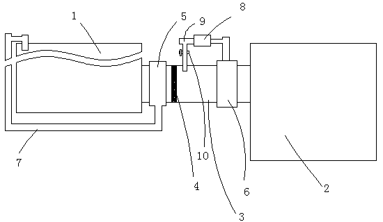 Secondary sewage treatment tank with backwashing device