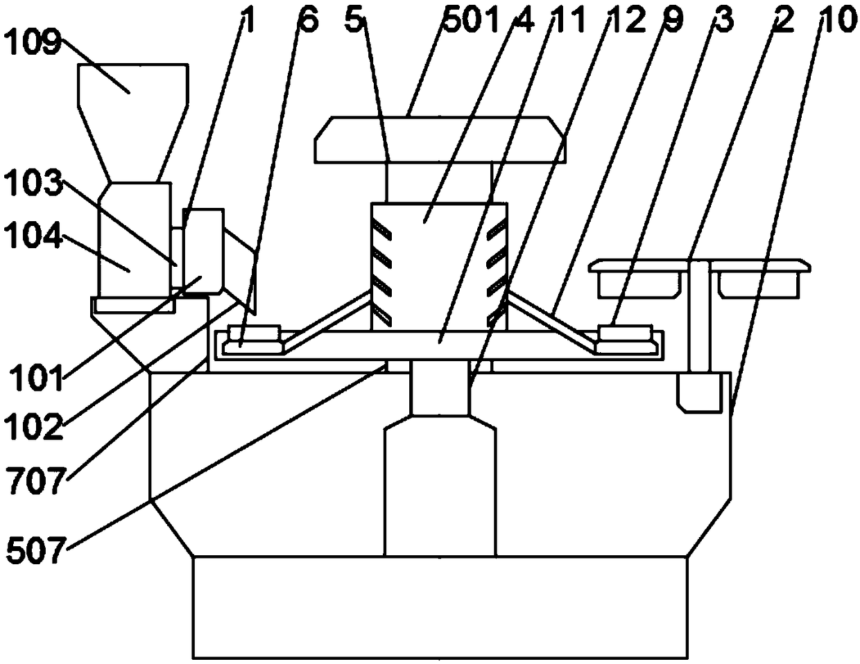 Plastic slipper integrated forming equipment