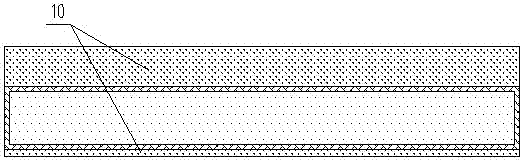 Multi-chip inversely-mounted package-first etching-followed island-free package structure and manufacturing method thereof