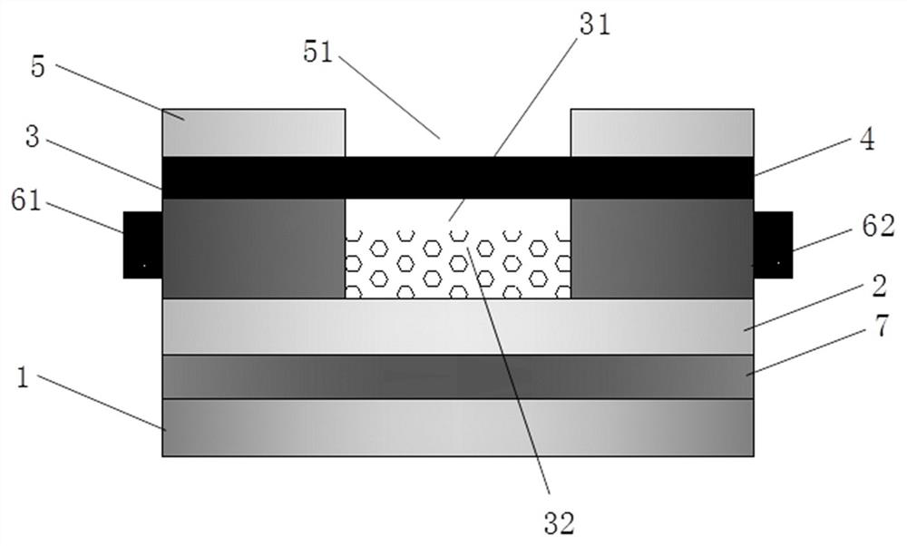 A photothermal detector with improved detection accuracy and preparation method thereof