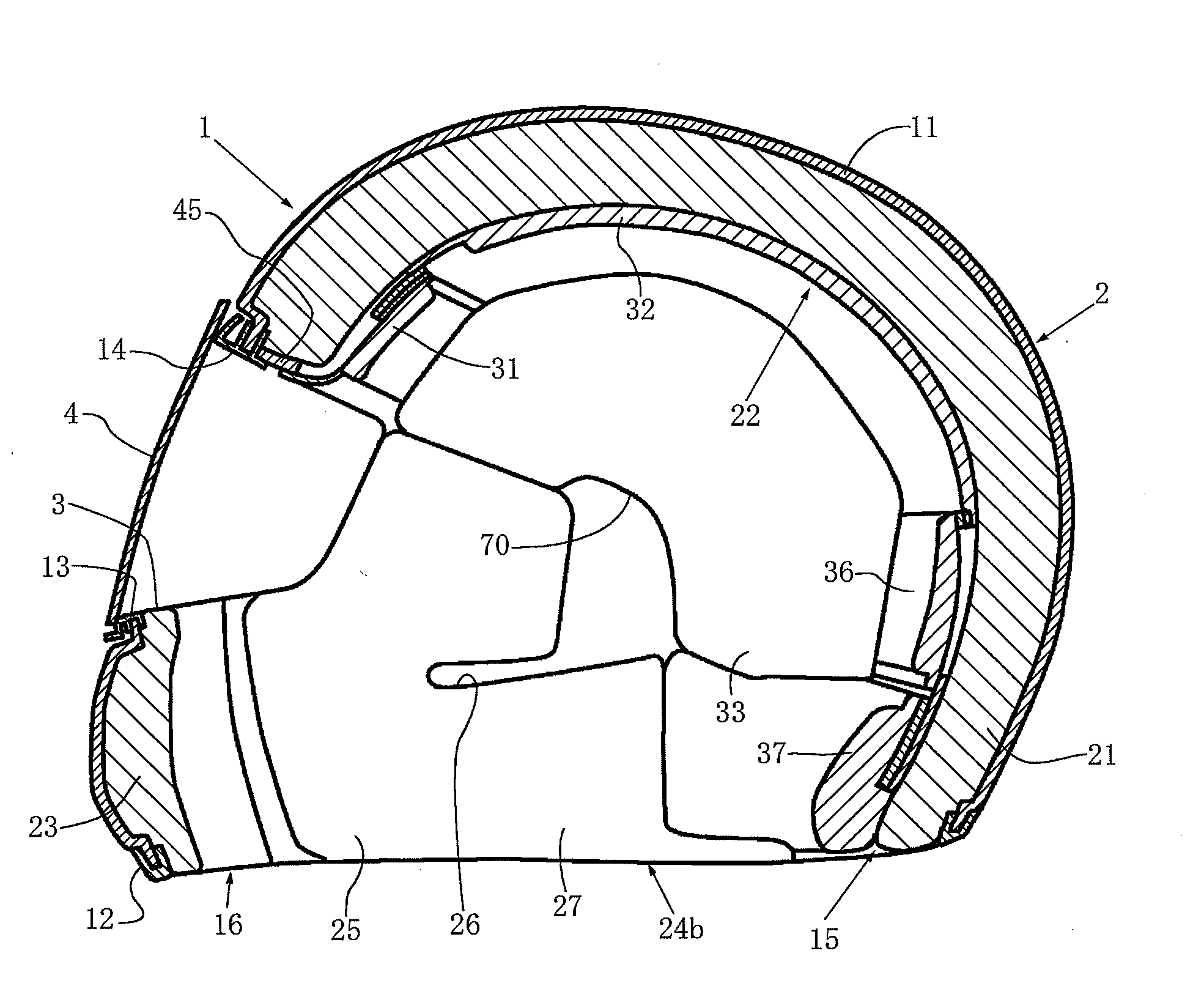 Helmet and Helmet Size Adjusting Method