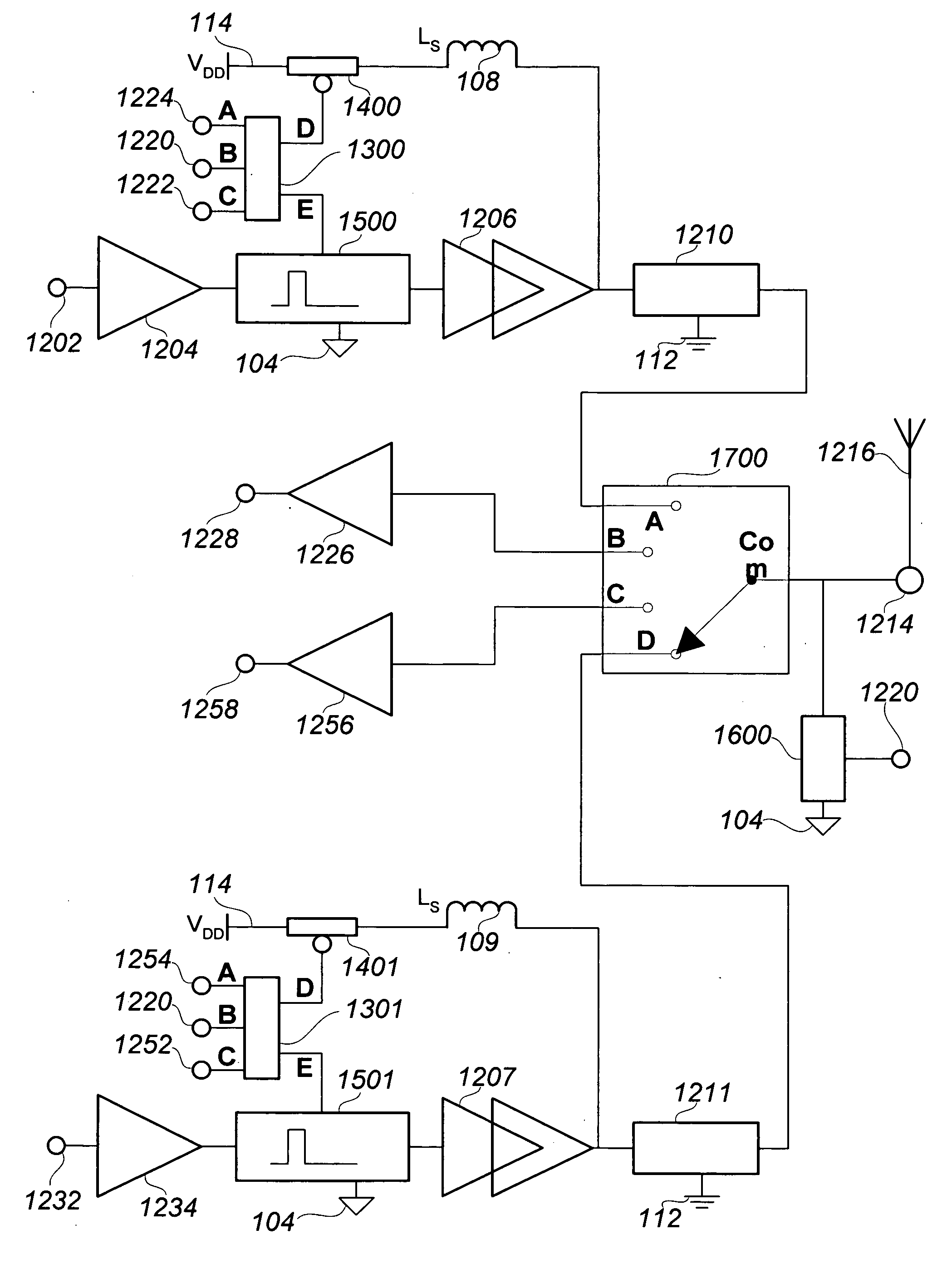 Integrated RF front end