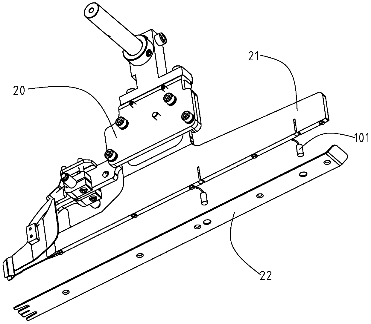 A pressure plate control system and control method of a bag opening machine