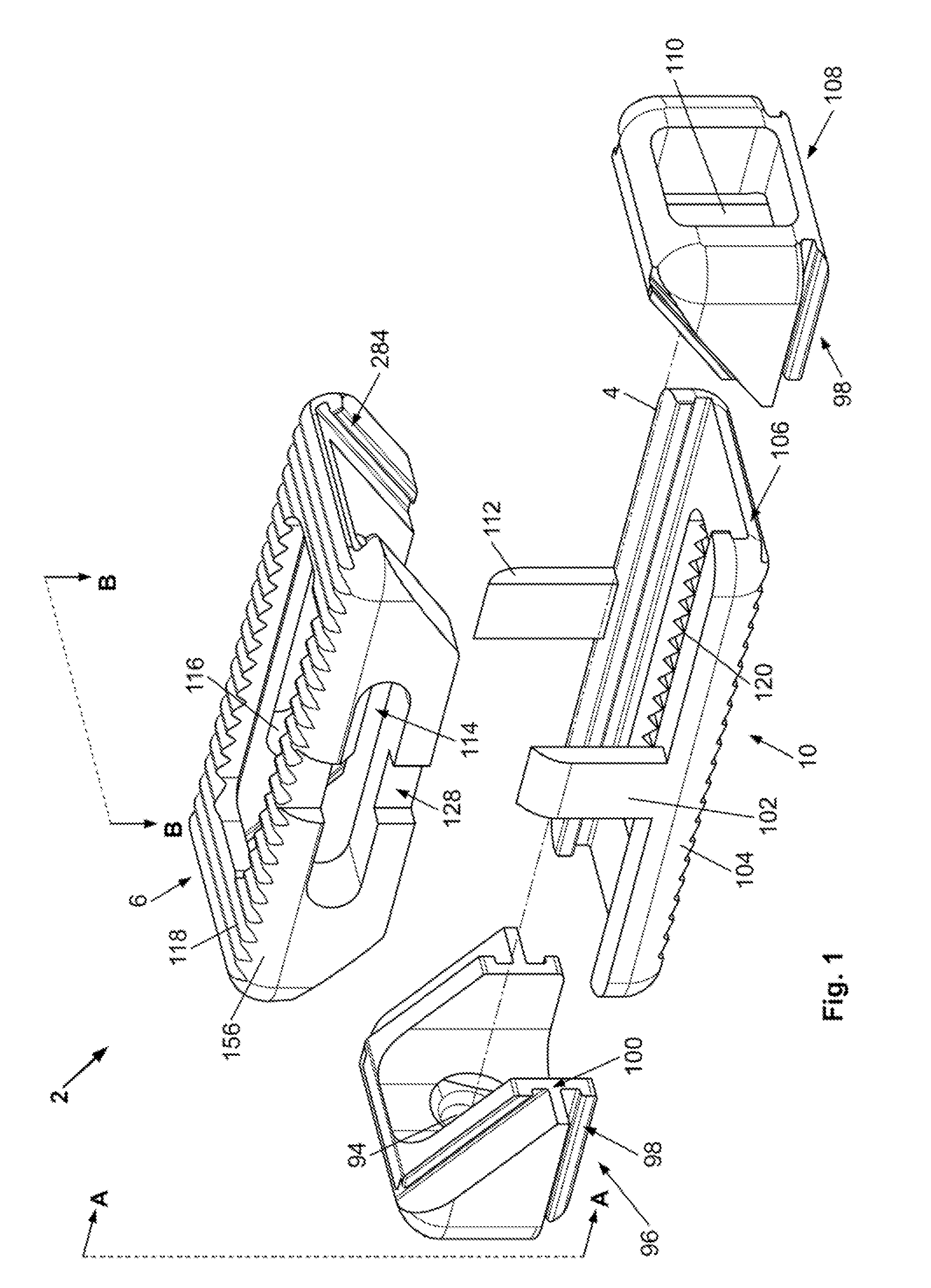 Fixation device and method