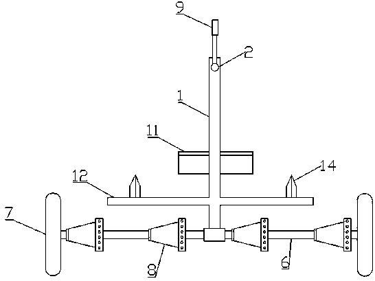 Portable rice seeding device