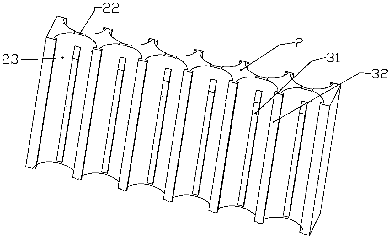 Cylindrical lithium cell bracket and power battery pack