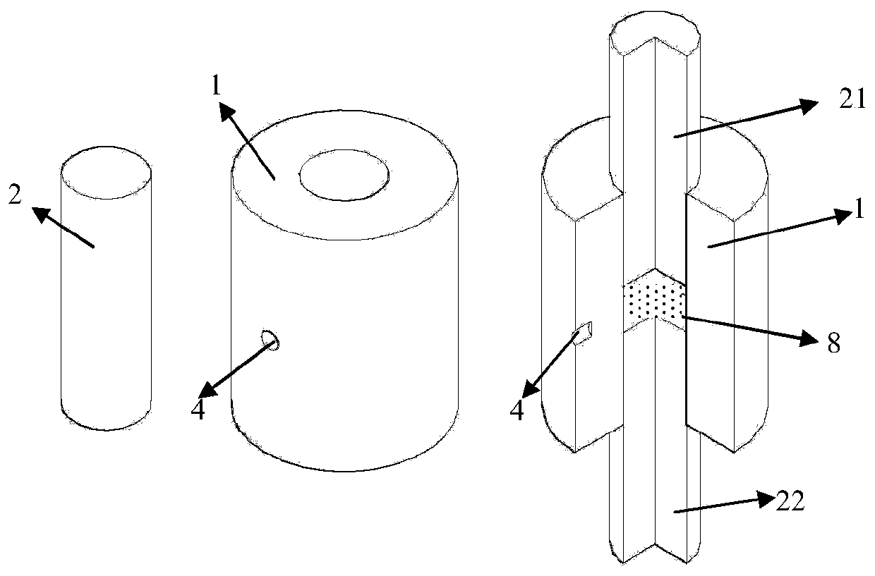 Multi-cavity pressureless sintered graphite mold