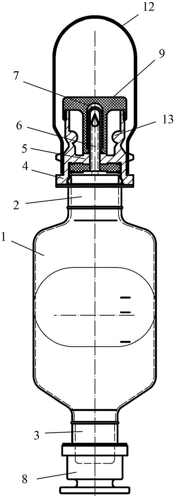 A kind of transfusion container and its production method