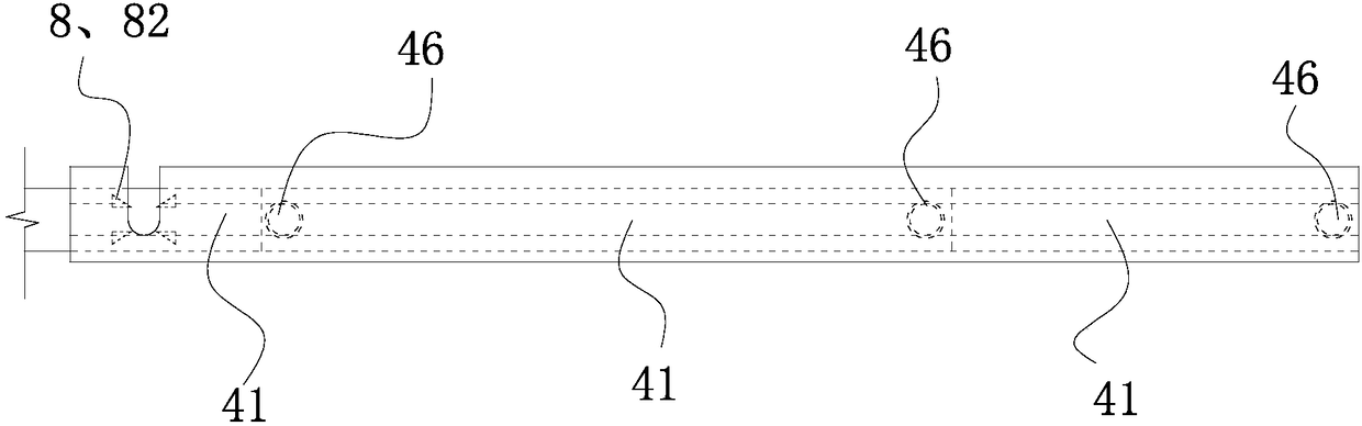 Automobile trunk partition plate fixing structure