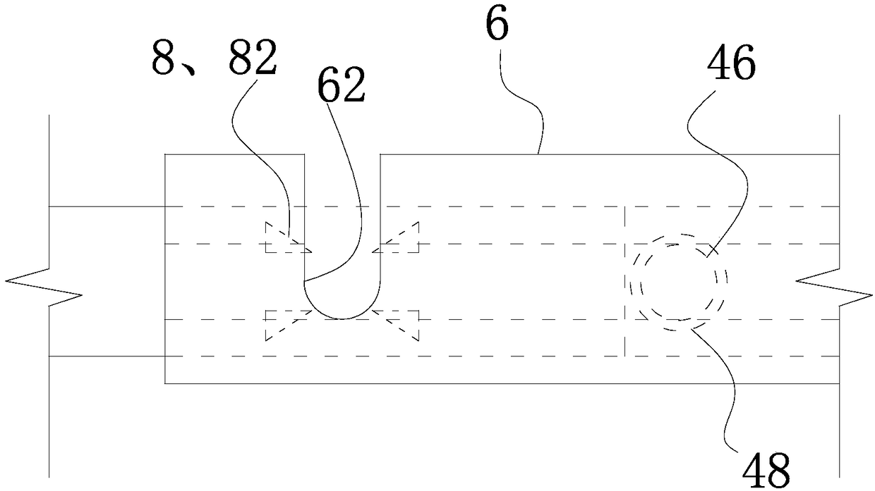 Automobile trunk partition plate fixing structure