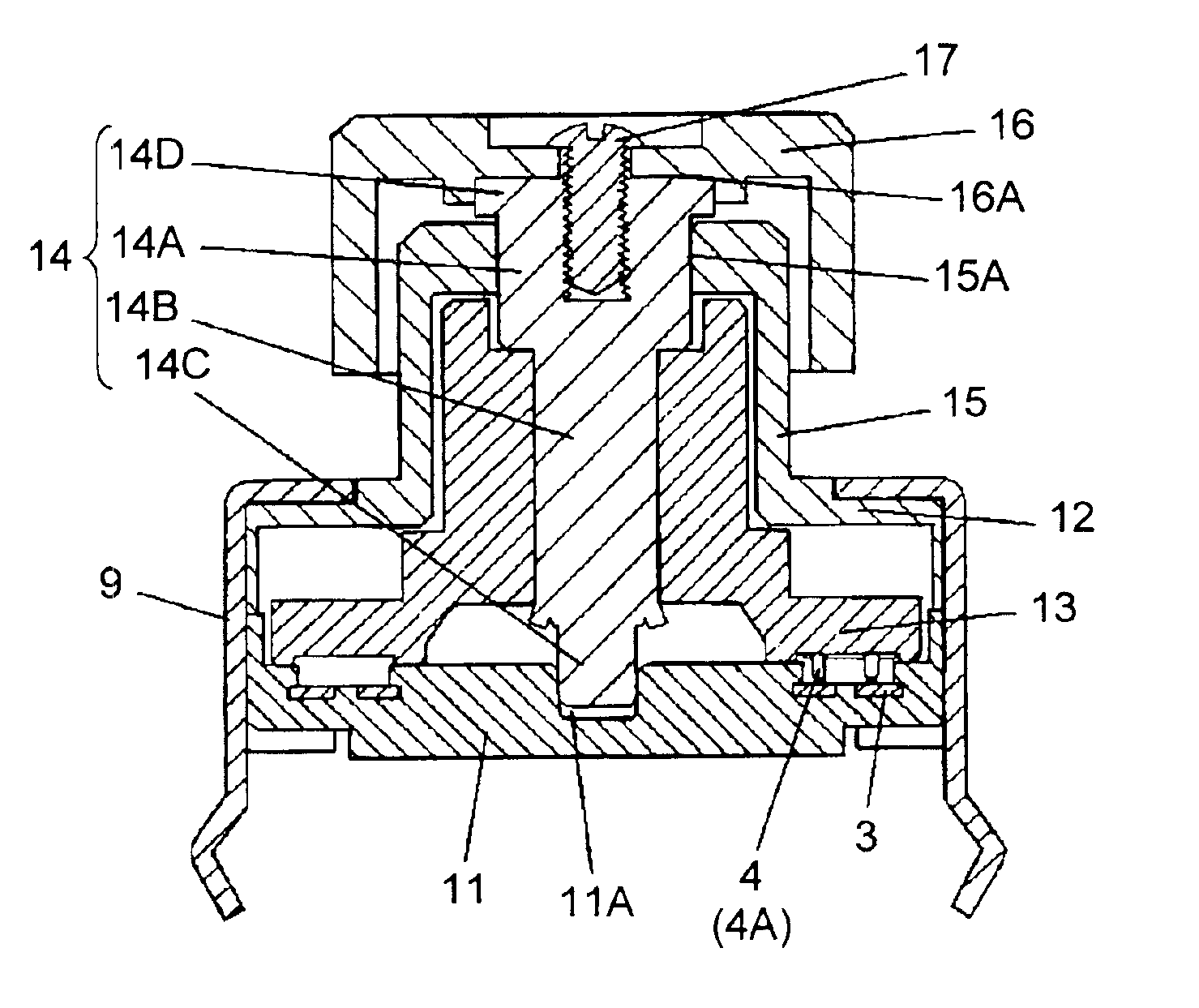 Rotary manipulation type electronic component