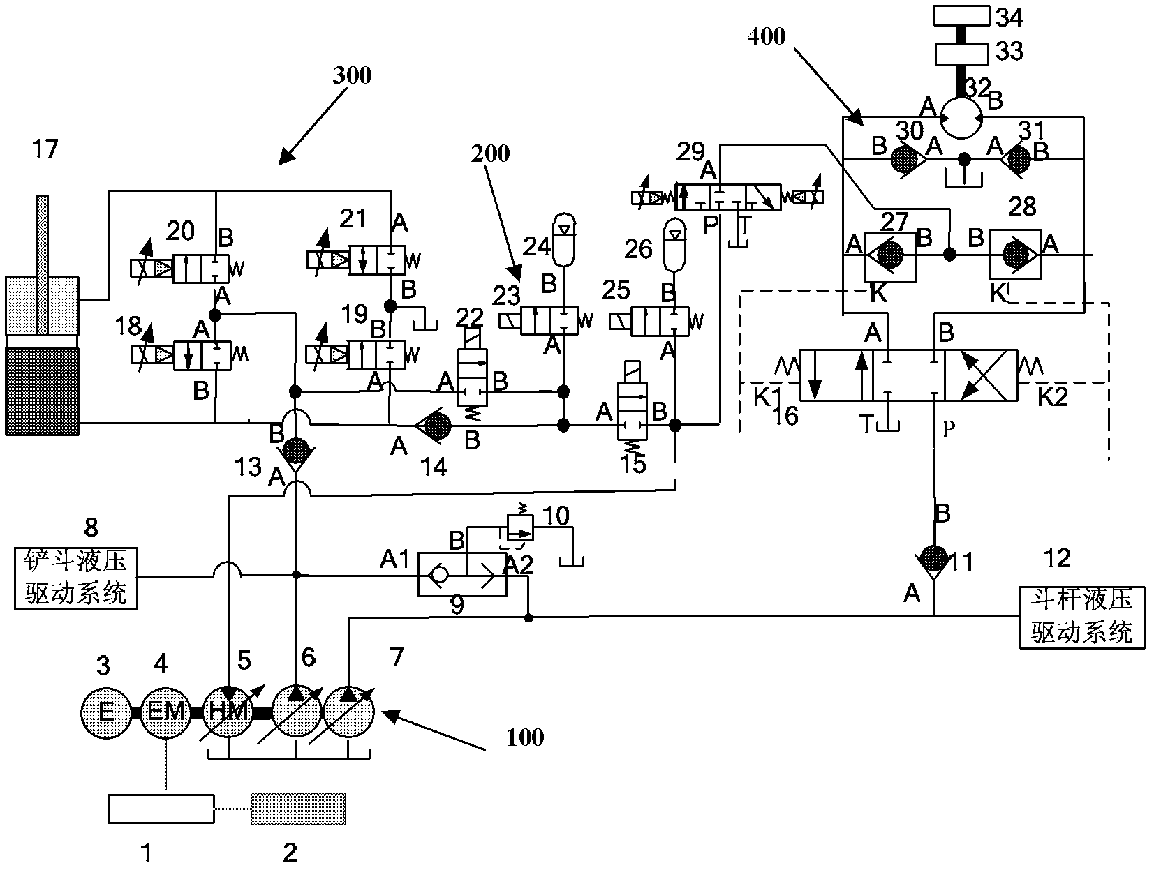 Hydraulic excavating energy saving system