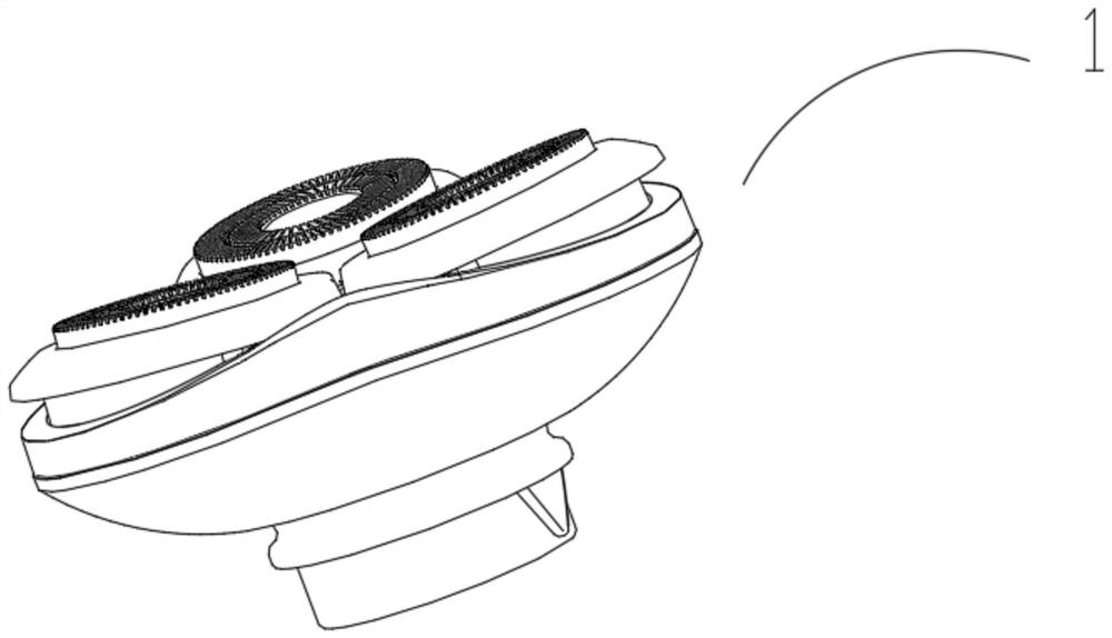 An electric shaver with chip collecting function