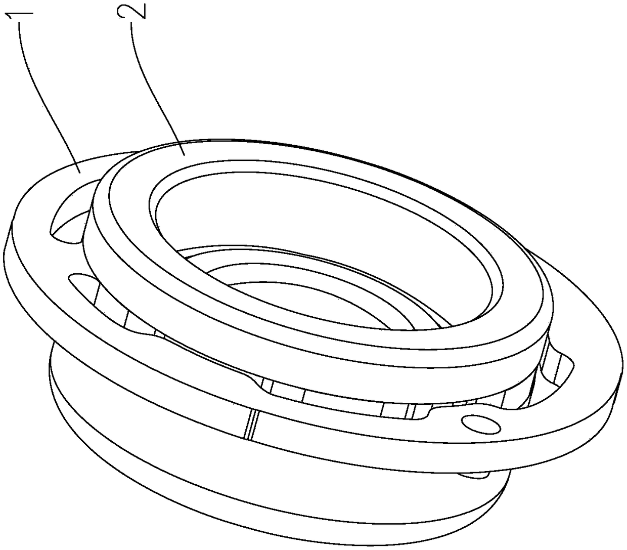 Elastic supporting bearing structure