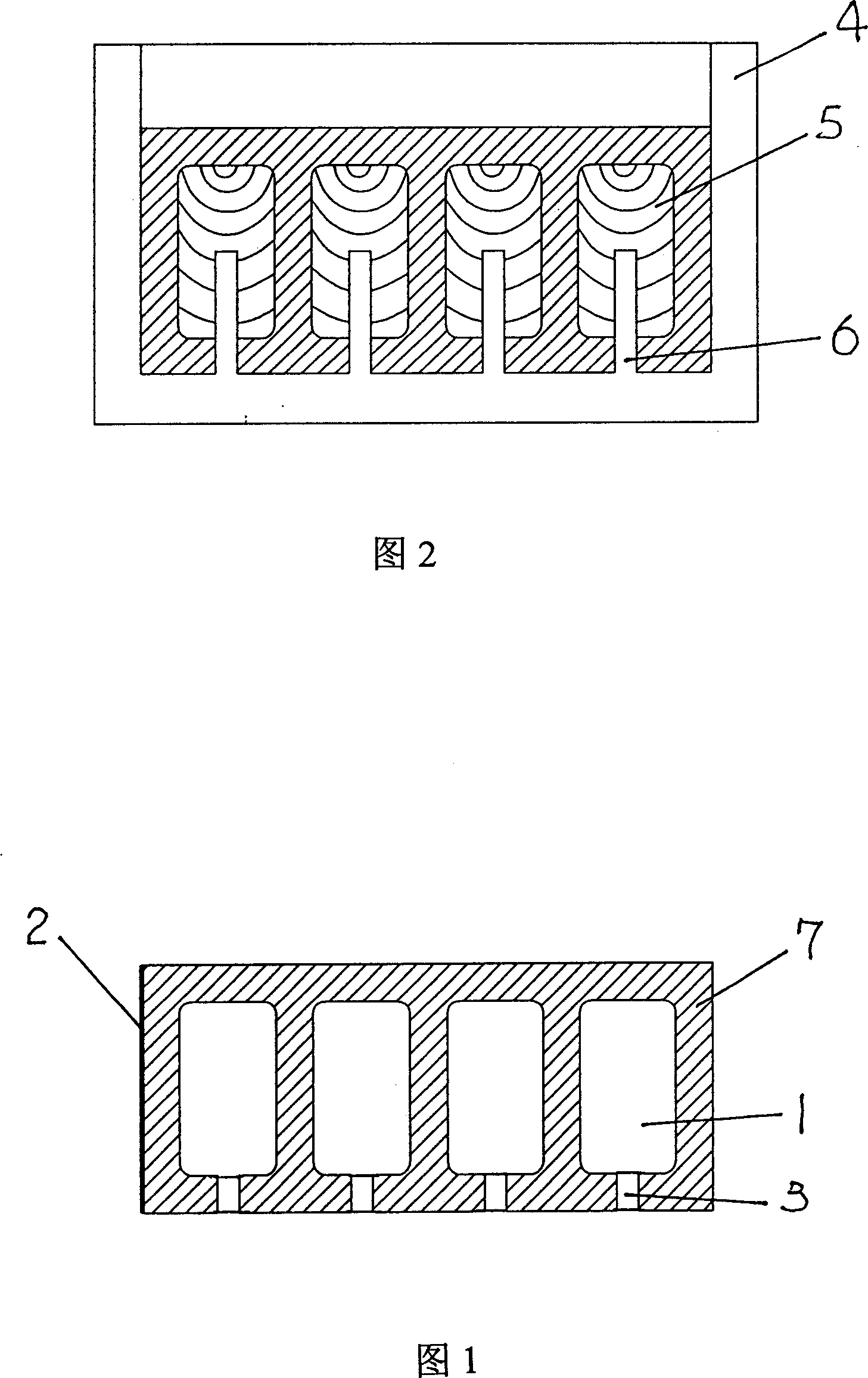 Hollow glazed acid-proof brick and preparation method thereof