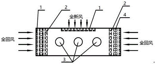 All fresh air wall-mounted jet flow air conditioner unit and control method thereof