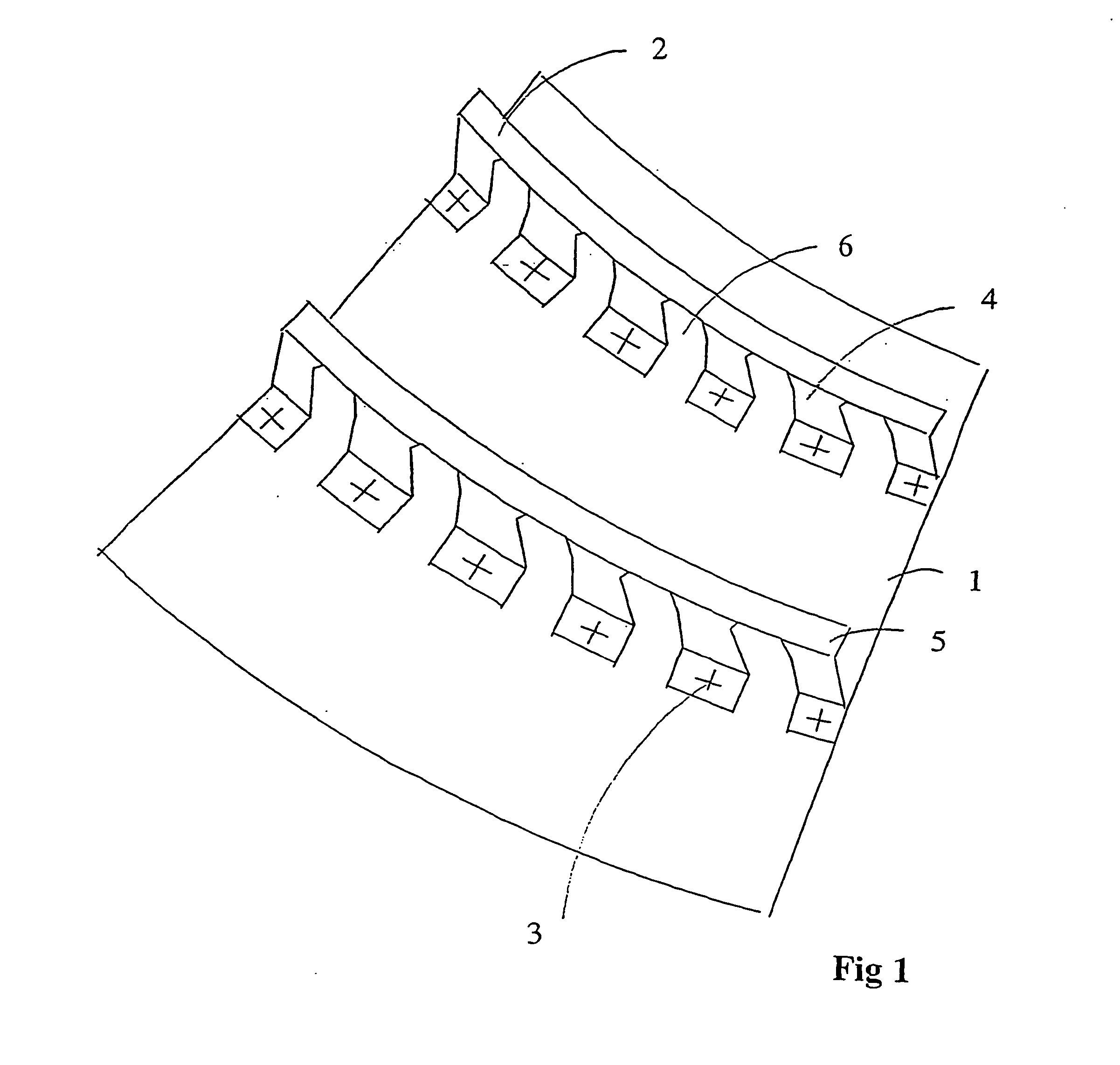 Device for bracing a shell in an aircraft fuselage